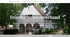 Desktop Screenshot of friedhofszweckverband.de