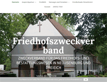 Tablet Screenshot of friedhofszweckverband.de